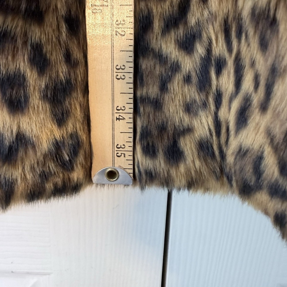 NWT J Crew JCrew Faux Fur Leopard Print Coat Spotted WQ2505 Jacket XS - Picture 10 of 12